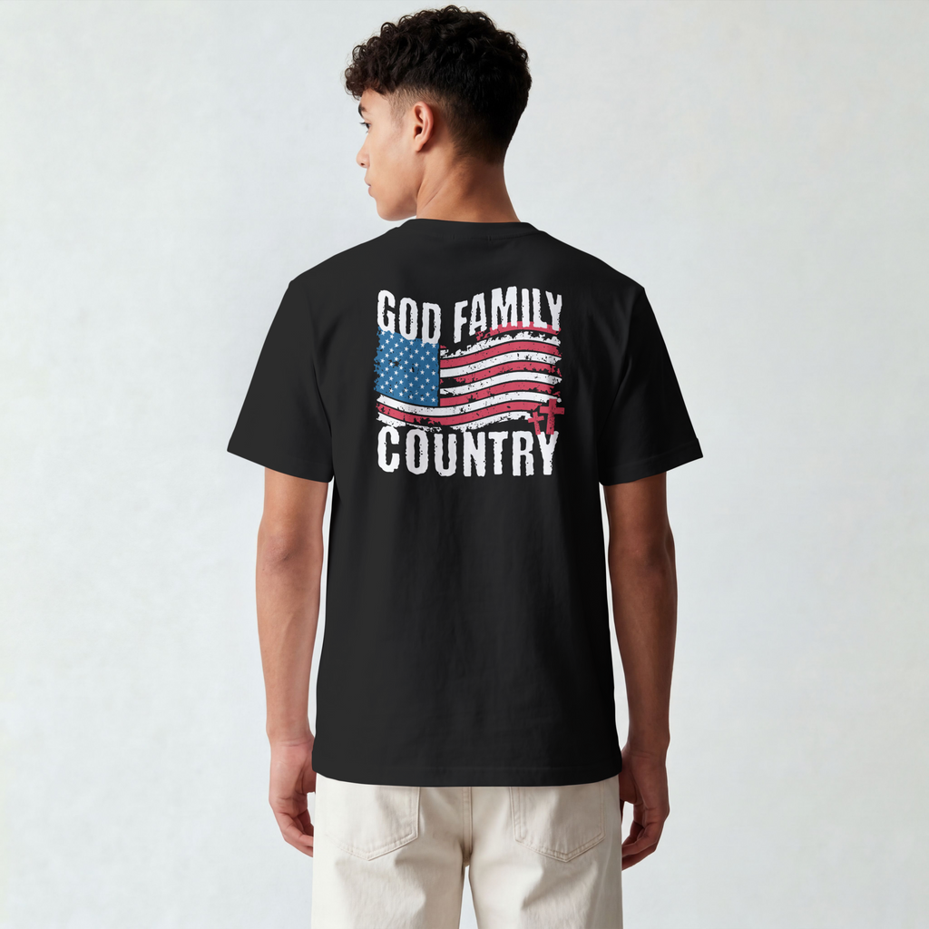 God Family Country Graphic Tee
