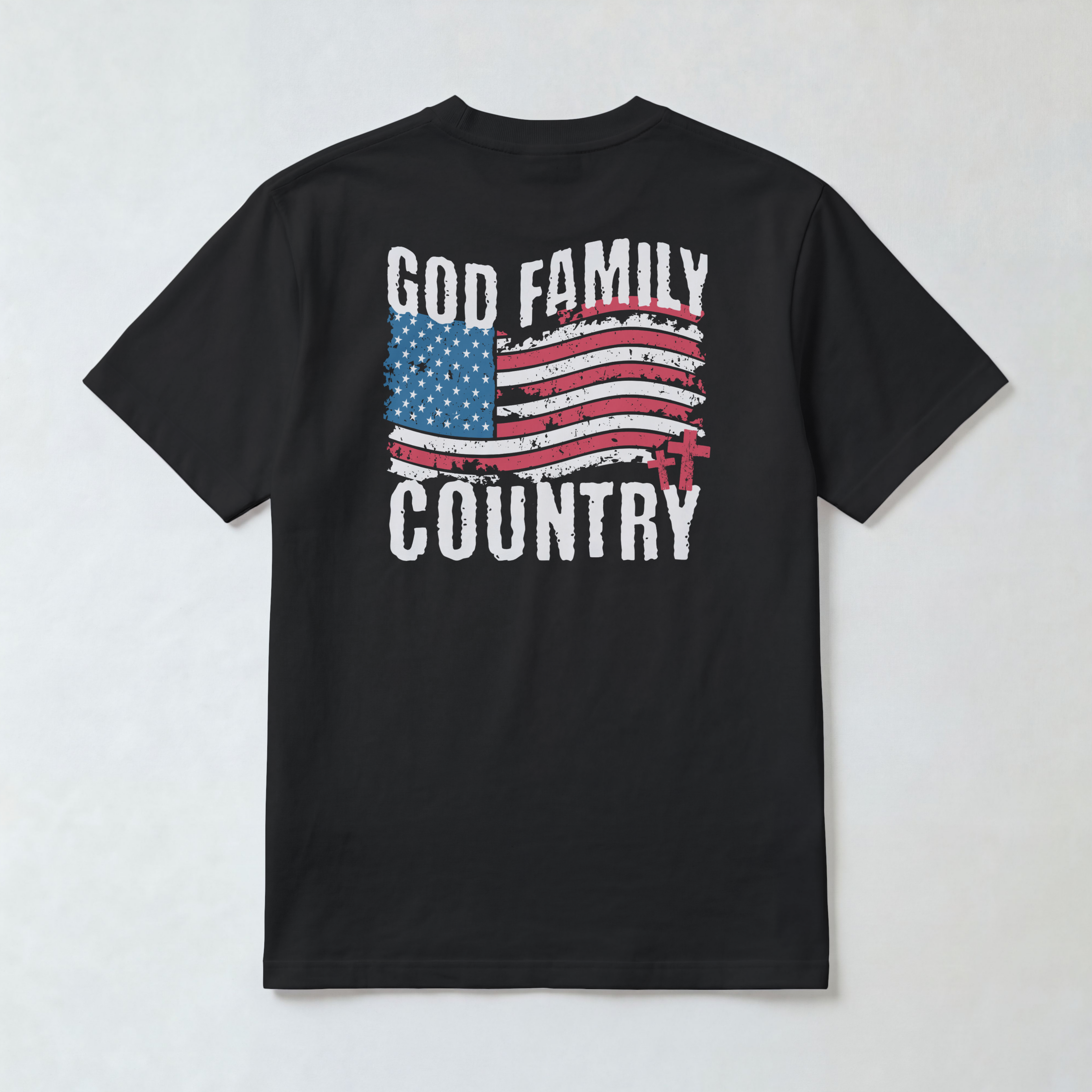 God Family Country Graphic Tee