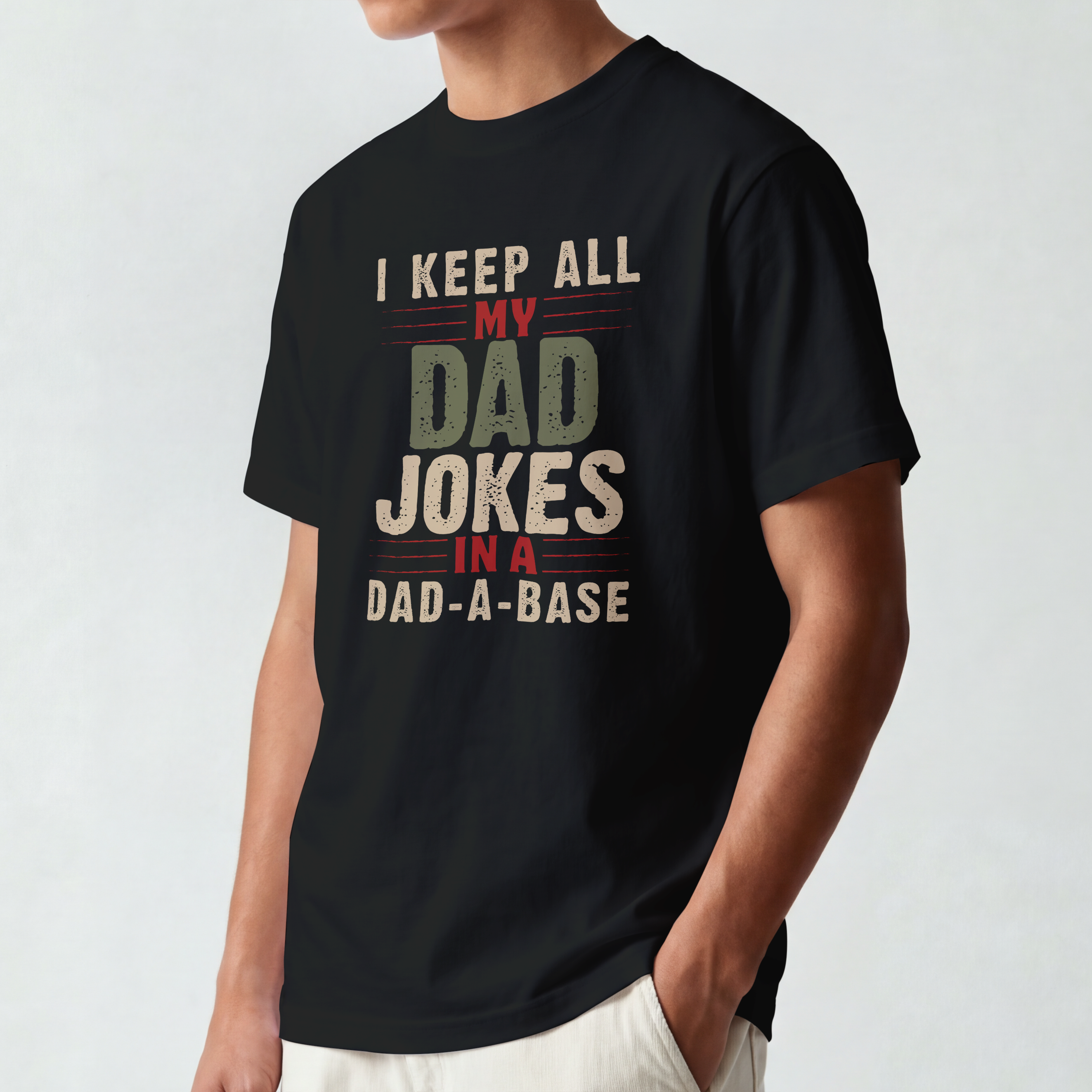 Dad Jokes in Dad-a-Base Funny Tee