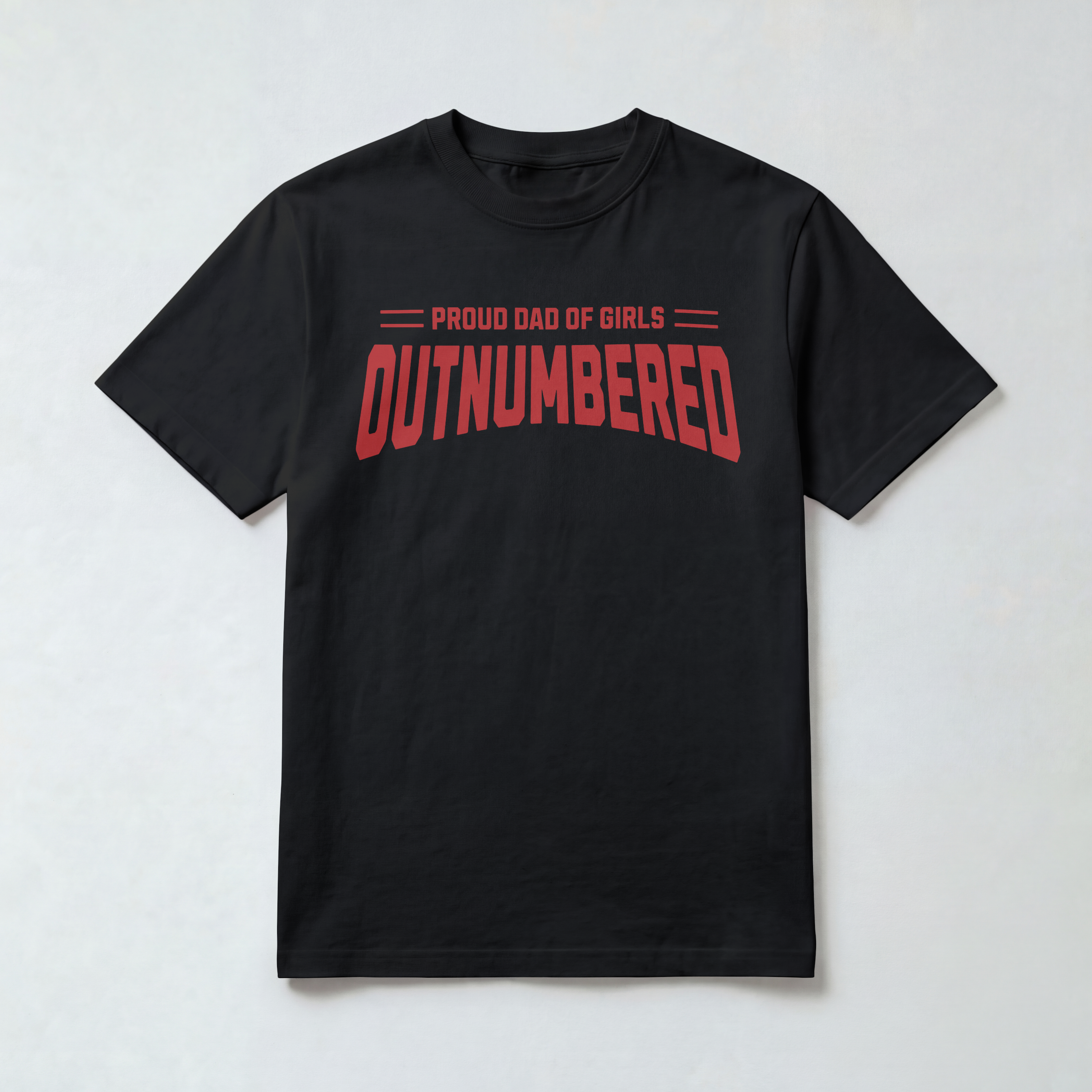 Outnumbered: Girl Dad T-Shirt