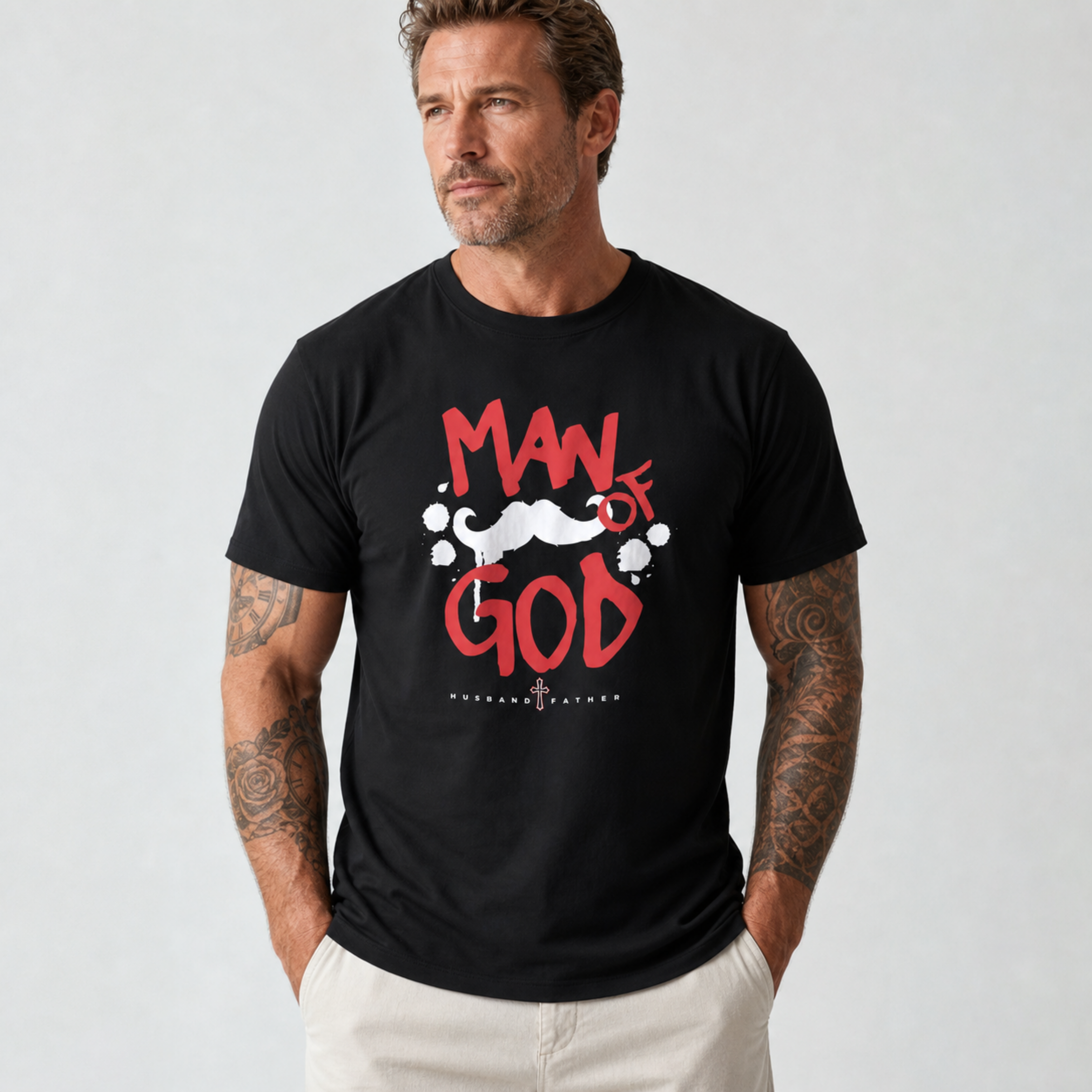 Man of God: Husband & Father Graphic Tee