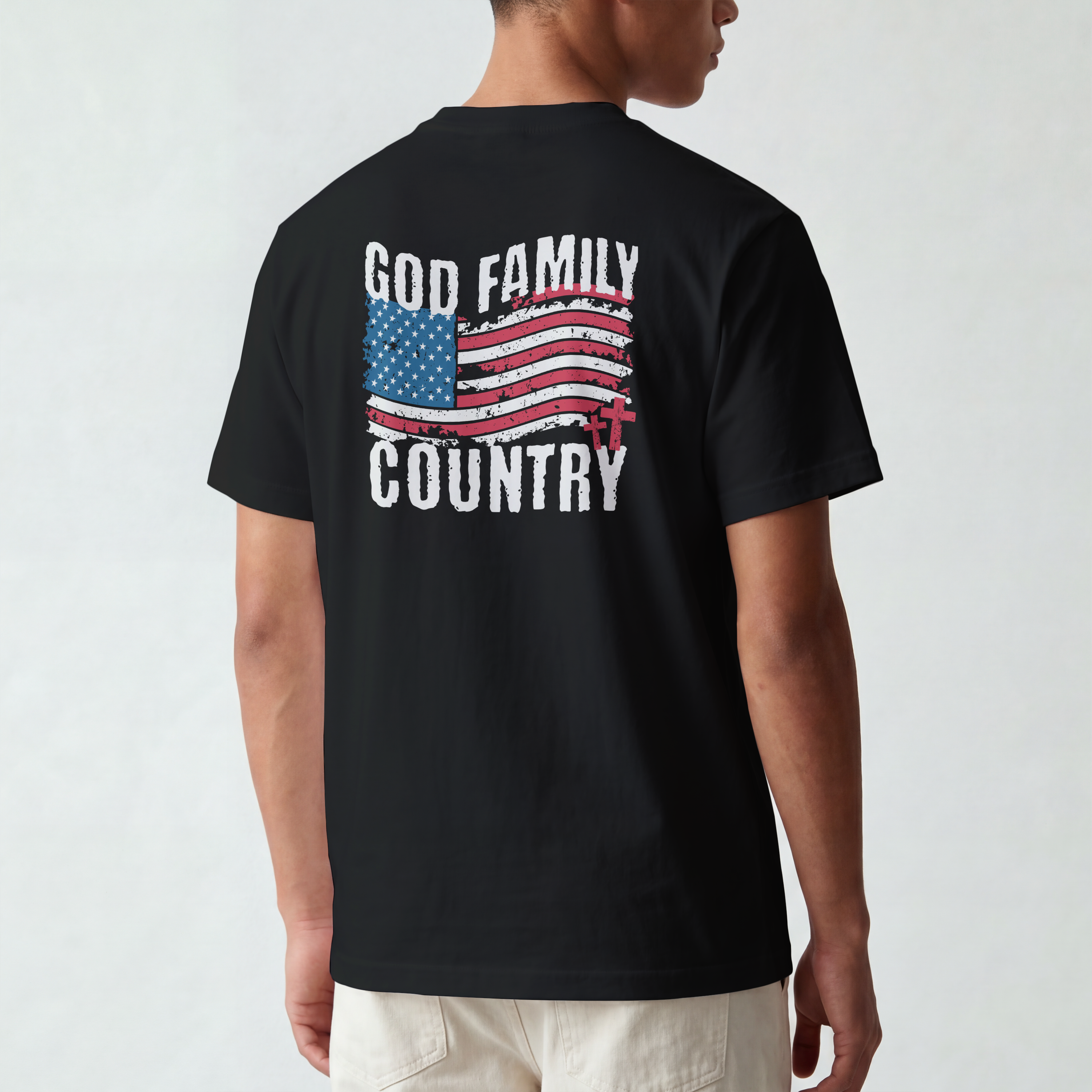 God Family Country Graphic Tee