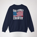 God Family Country Graphic Sweatshirt